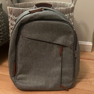 UPPAbaby Backpack Gray Backpack with Brown Accents- $149 currently on PBK